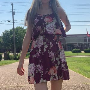 Flower print dress